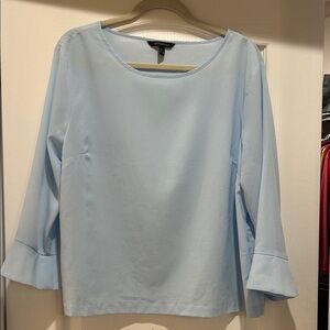 Banana Republic Sky Blue Blouse with Flared Sleeves